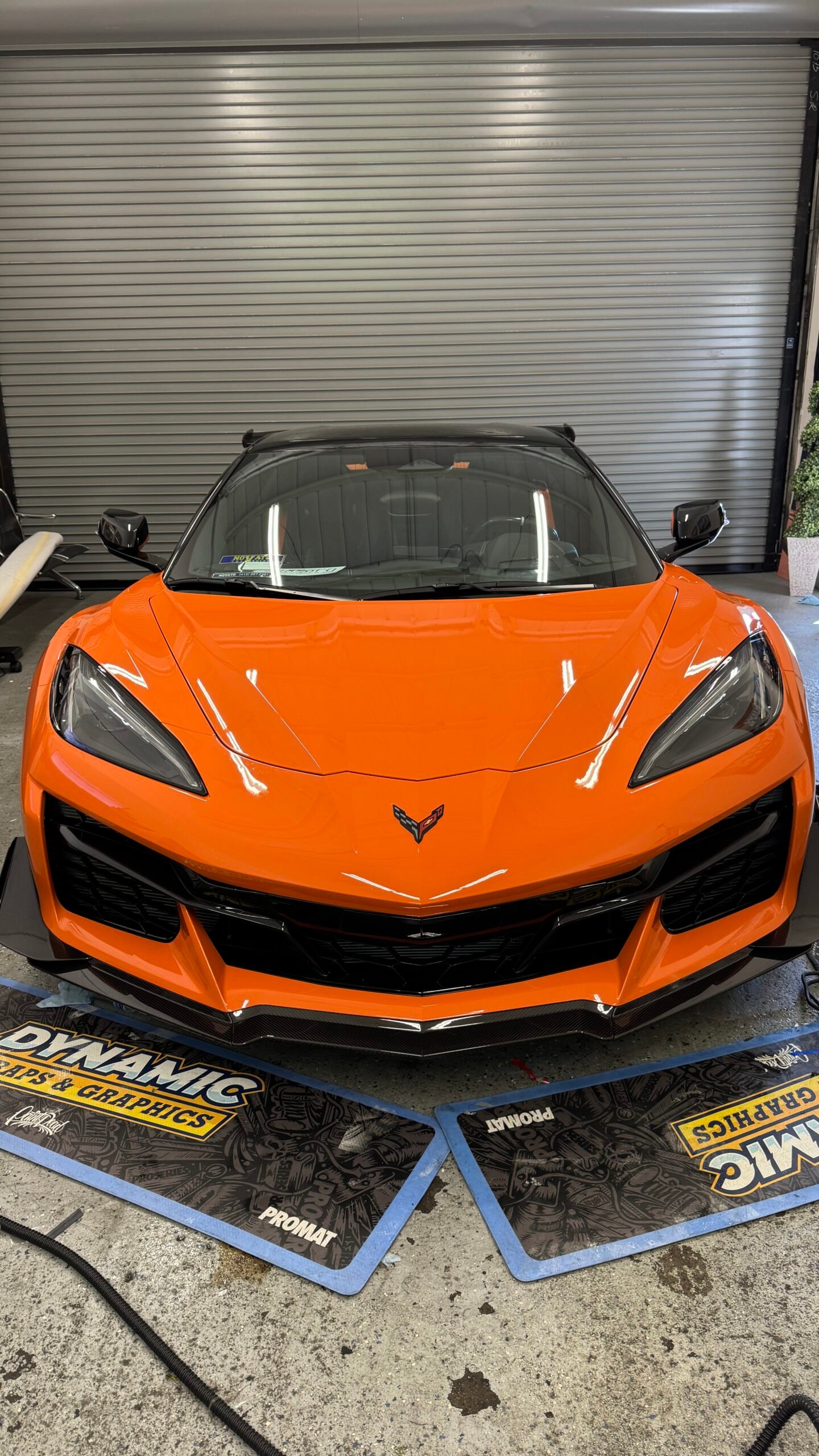 Corvette orange ppf service