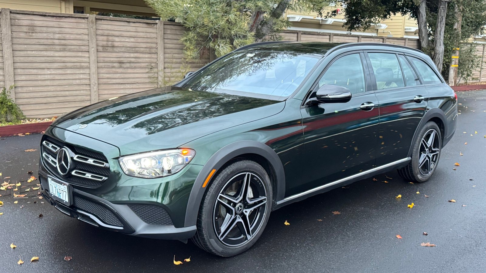 KPMF iridescent green to black Mercedes custom wrap