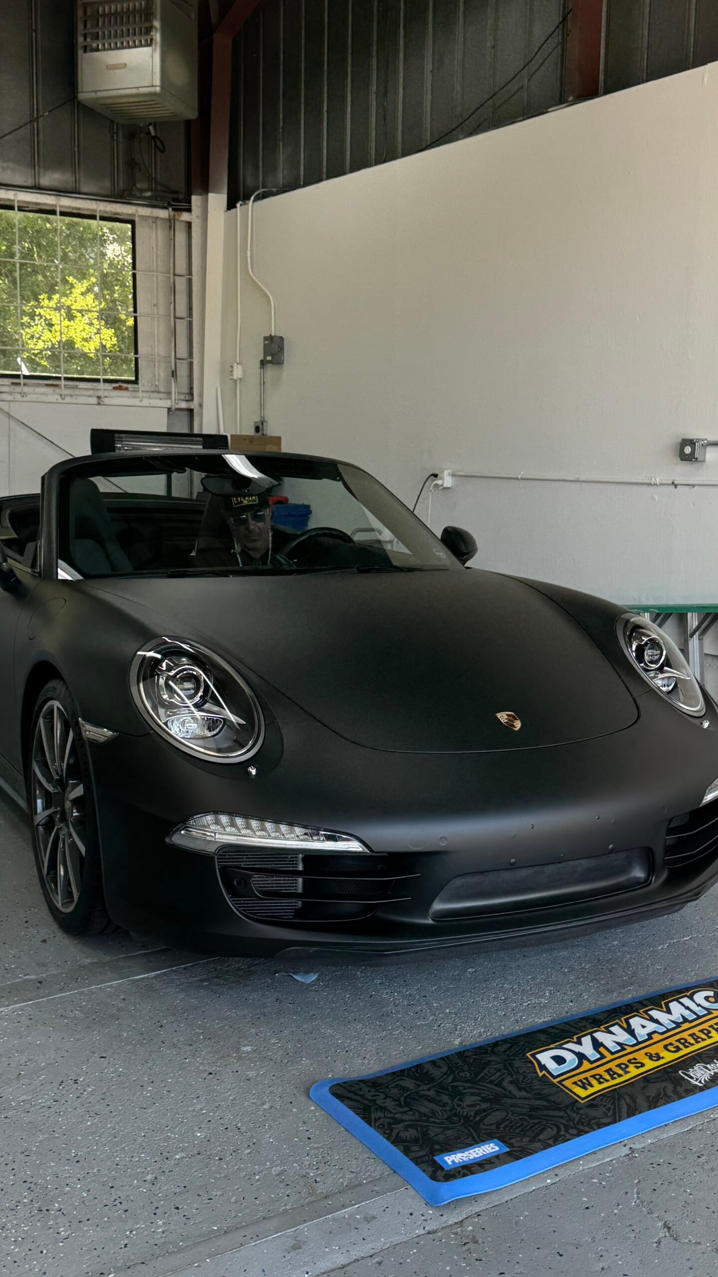 Porsche wrap deep matte black 2 wrap