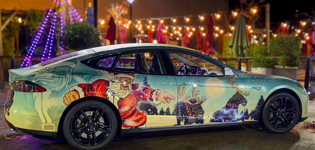 Tesla Christmas model s