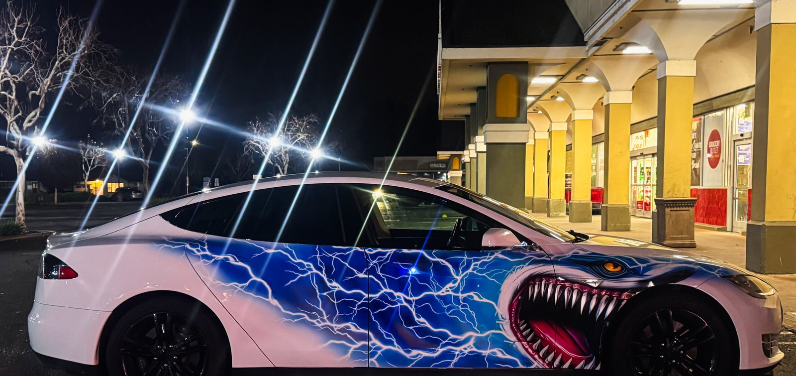 Tesla model s shark design